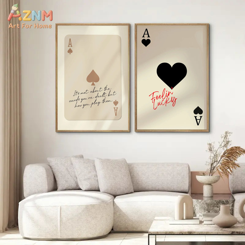 Board Game Card - AZNM Ace of Spades Feeling Lucky,