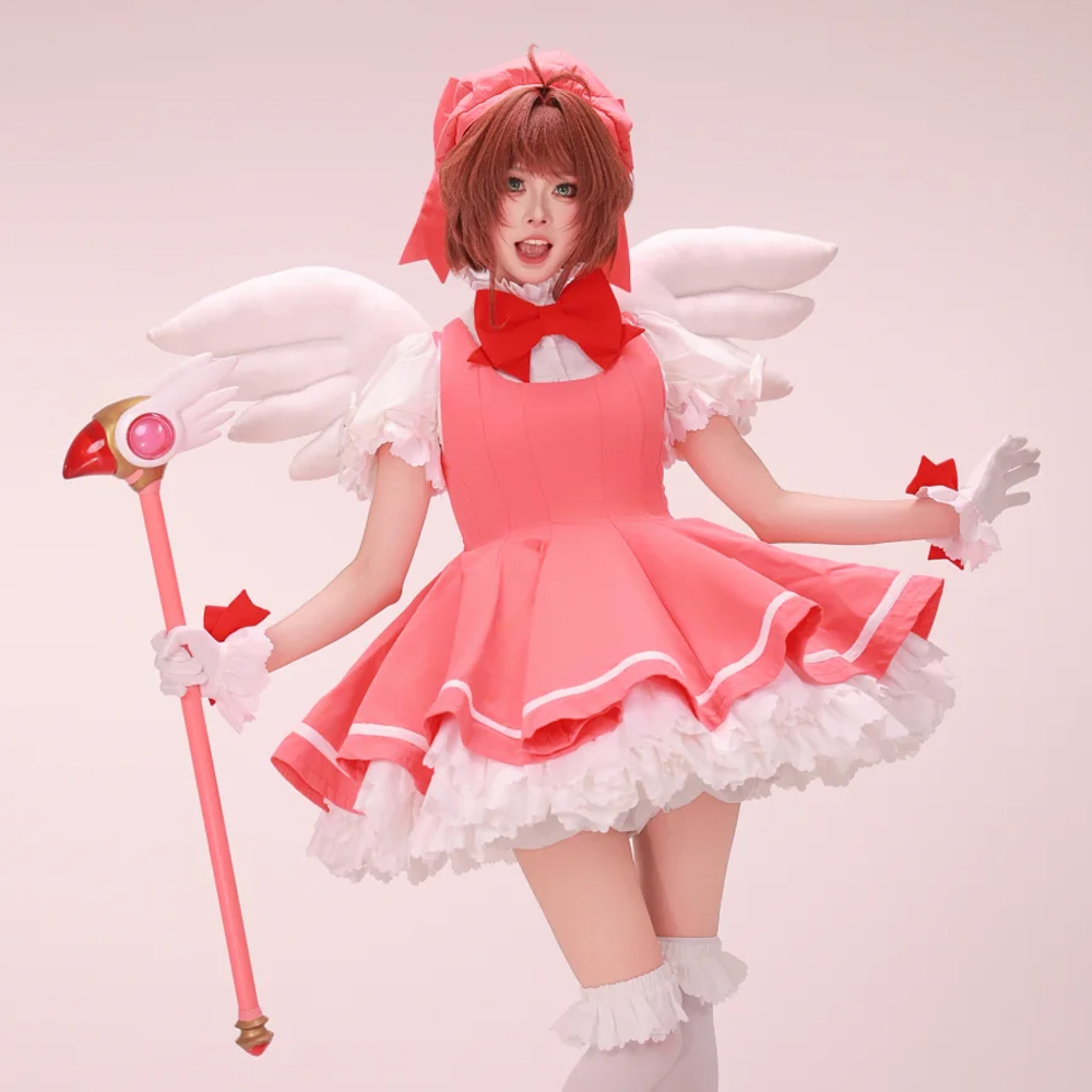Board Game Card - Kinomoto Sakura Cosplay rose Lolita robe