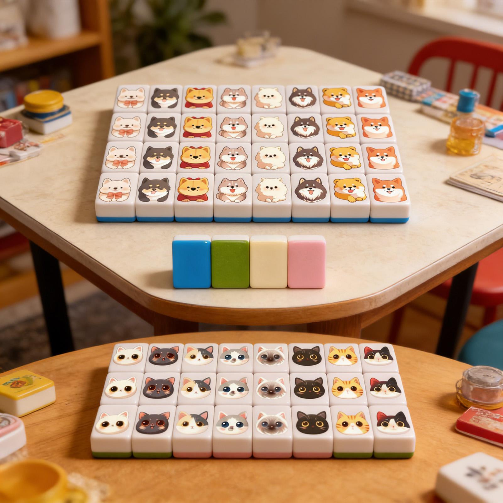Board Game Master - Ensemble de 65 mini-pièces de Mahjong,