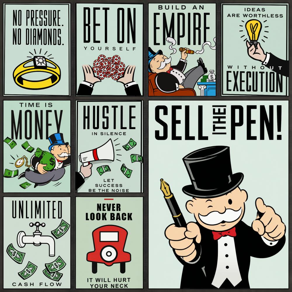 Board Game Monopoly - Affiche de jeu de société Monopoly