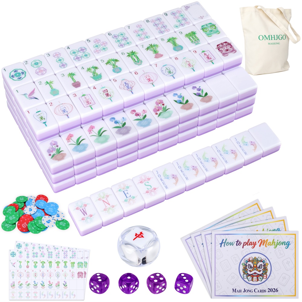 Board Game Master - Ensemble de Mahjong américain en acrylique