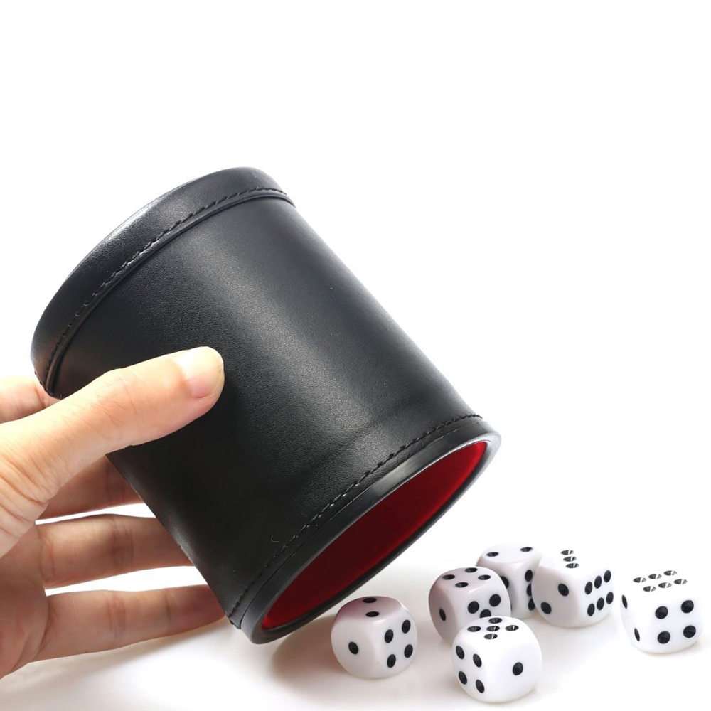Jeu de gobelets à dés en cuir  - Board Game Yahtzee avis et prix