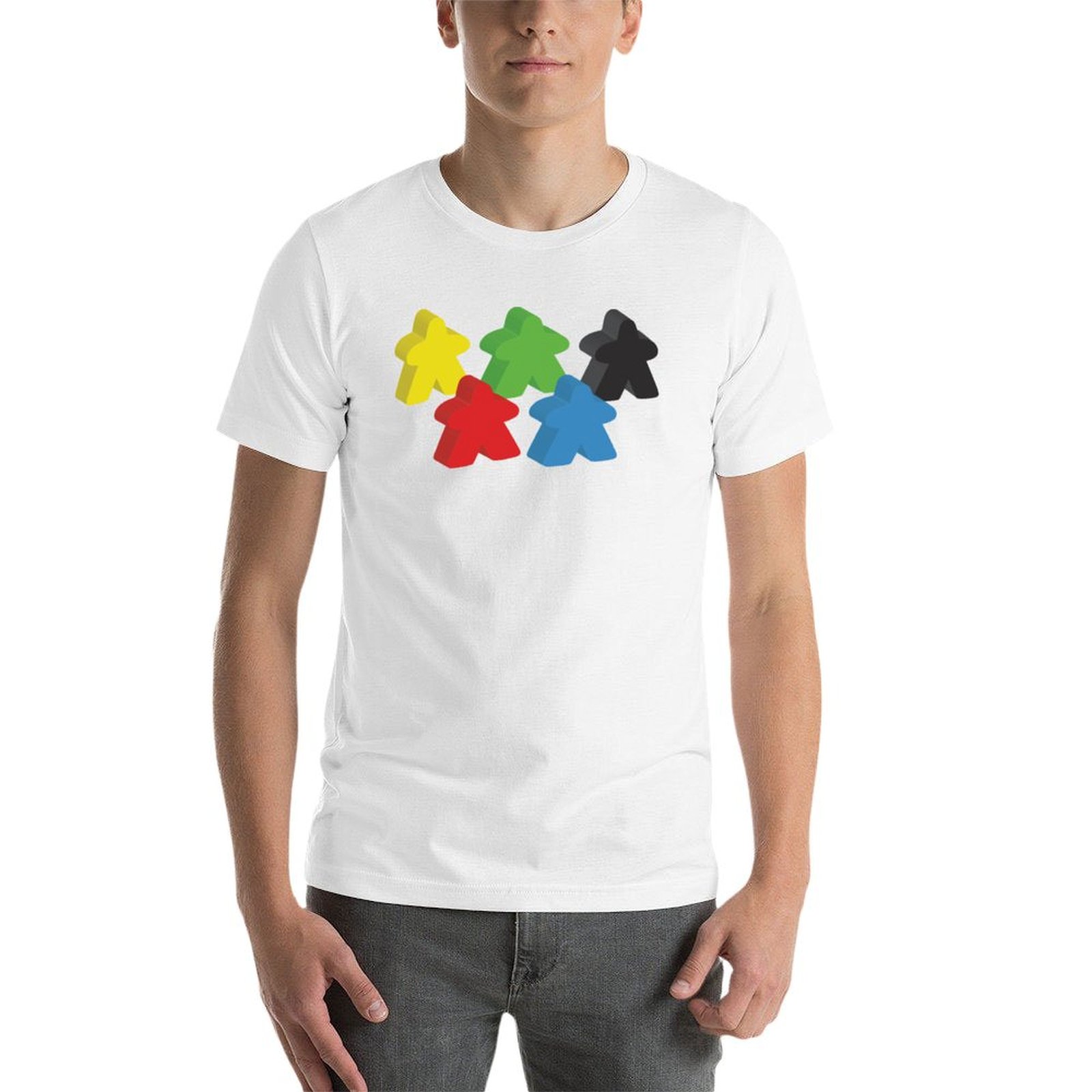 Lot de 5 t-shirts Meeples (jet - Meeple Token Set avis et prix