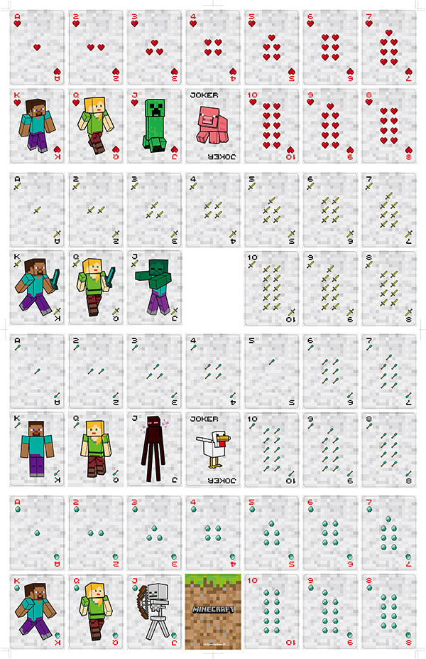 Nouveaux jeux Minecraft, carte - Board Game Card avis et prix
