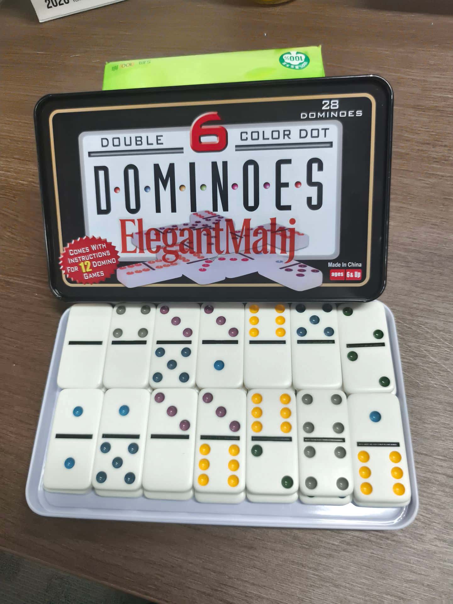 Jeu de dominos Double Six élég - Board Game Family avis et prix