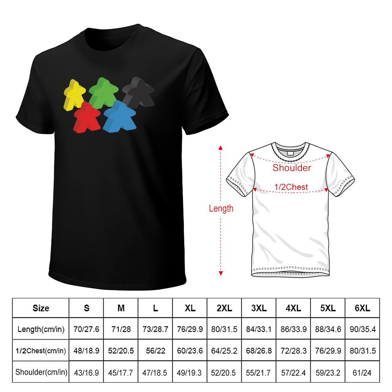 Ensemble de 5 pions de jeu (je - Meeple Token Set avis et prix